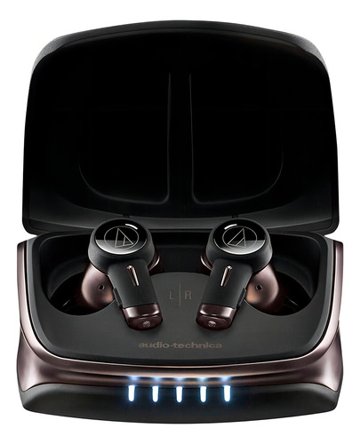Fones de ouvido intra-auriculares sem fio Audio-Technica ATH-TWx9, cor preta