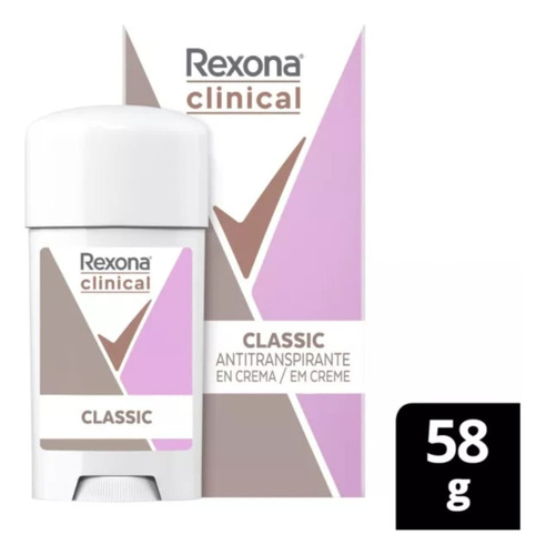 Rexona Clinical Antitranspirante Creme Classic 58g Kit C/3