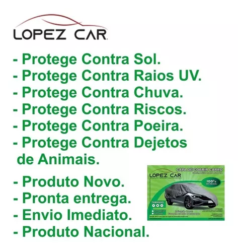 Capa Para Cobrir Carro FIAT NOVO UNO Com Forro impermeável - zna