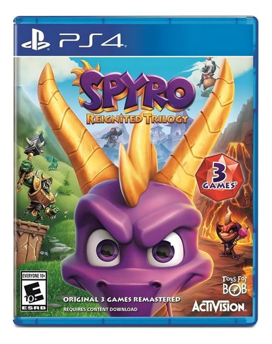 Videojuego Fisico Playstation 4 De Spyro Reignited Trilogy (Usado)