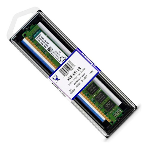 Memória Ddr3 8gb 1600mhz Pc3 12800 Kvr16n11/8 P/ Desktop