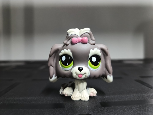 Littlest Pet Shop Dog #1523 Lhaso Apso Green Dot Eyes