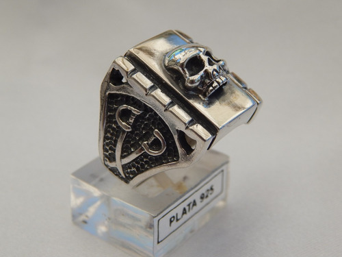 Anillo Tipo Sello Con Calavera.
