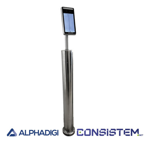 Poste Aço Inox Para Leitor Facial Alphadigi