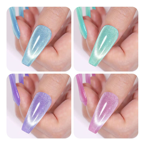 Vishine Galaxy Cat Eye - Juego De Esmalte De Uñas De Gel Con
