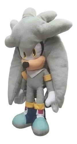 Sonic Silver 50cm Mochila De Peluche Original Hedgehog Erizo