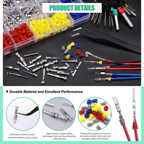 Kit De Conectores De Terminales De Cables Eléctricos Para Au