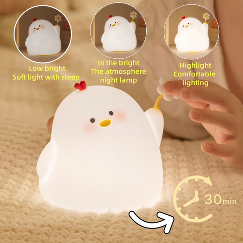 Jja Bonita Luz Nocturna De Silicona Para Niños, Luz De