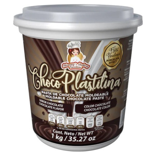 Chocoplastilina Pasta De Chocolate Oscuro Para Modelar 1kg