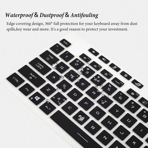 Protector Negro De Teclado Para Asus Rog Strix