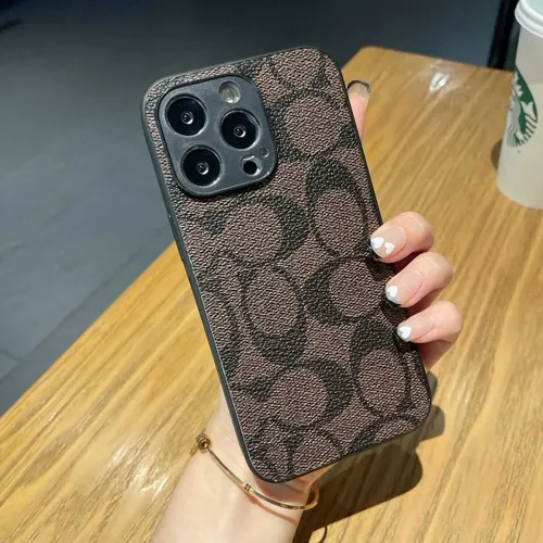Capa Rígida Coach Print Para iPhone 14 Pro Max 14max 14plus