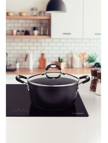 Caçarola Tramontina Antiaderente Mônaco Induction 24cm Preta