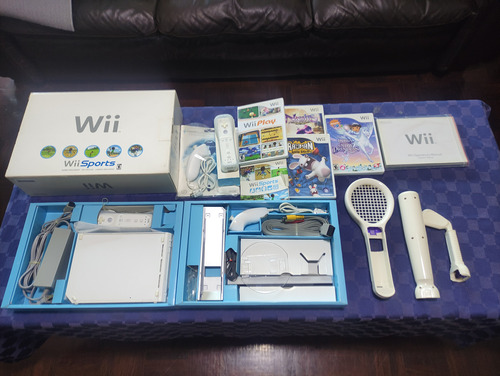 Nintendo Wii Con Controles, 5 Juegos, Accesorios Originales.