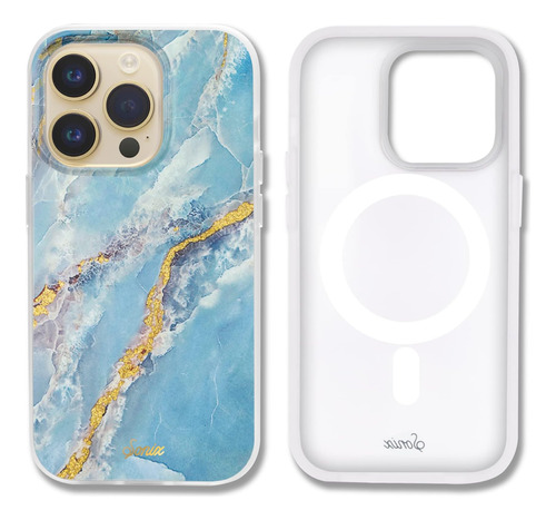 Funda Sonix Para iPhone 14 Pro Mag Marble Blue