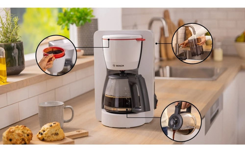 Cafetera De Goteo Bosch Tka2m111 10/15 Tazas Jarra Graduada
