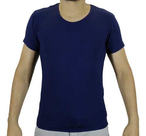 Polo Moda Lycrado Para Hombre - Azul