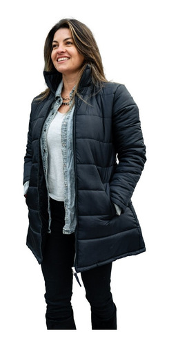 Parca Mujer Campera Abrigada Puffer Larga Parka