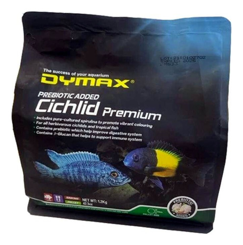 Dymax Cichlid Premium 1,2kg Alimento Para Ciclidos Africanos