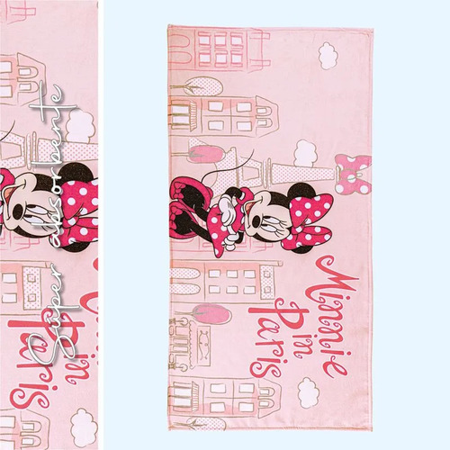 Toalla Infantil Suavitec Minnie In Paris Concord