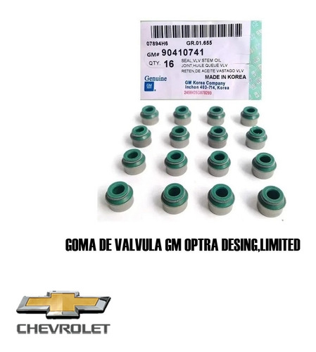 Goma De Valvula Gm Optra Dohc  Desing,advance,limited