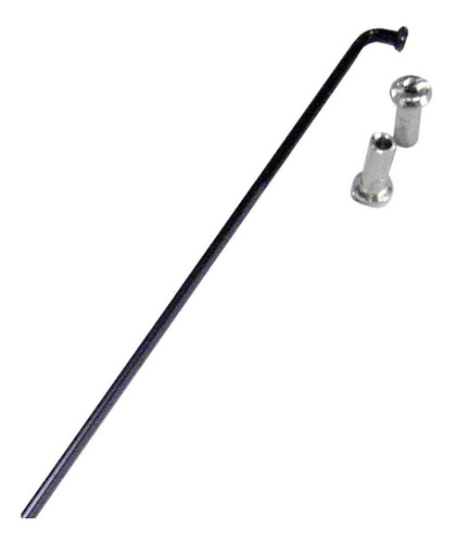 Imagem 1 de 1 de Raio Zincado Preto, Niple, 2,0 X 285mm - 36 Raios