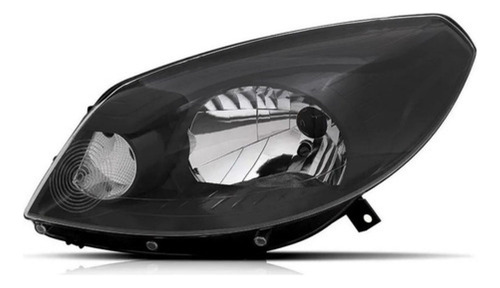 Farol Sandero 2012 2013 2014 Mascara Negra Black Esquerdo