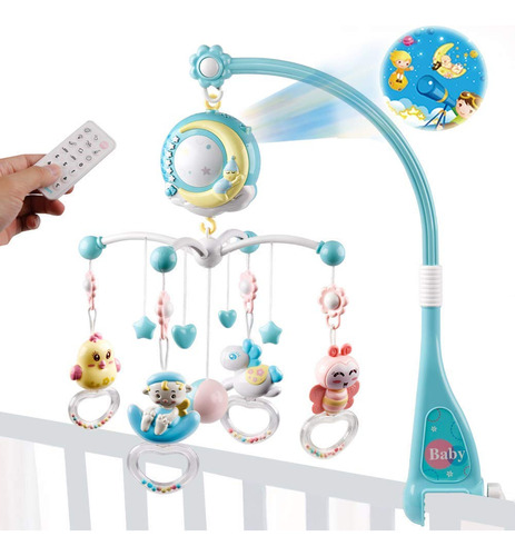 Mini Tudou Baby Musical Cuna Mvil Con Funcin De Proyeccin Y 