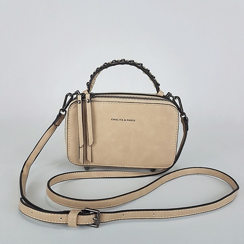 Bolsa Tiracolo Chalita Ch0390 Bege
