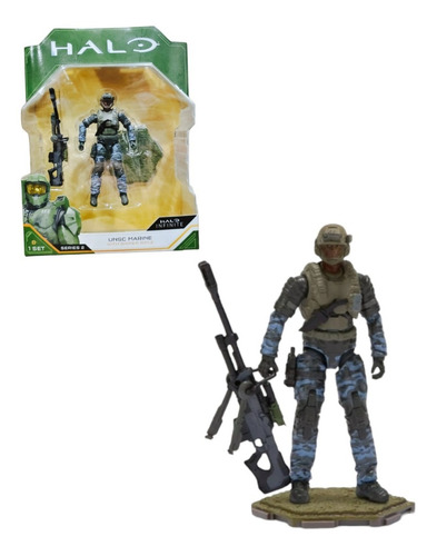 Halo Infinite Unsc Marine Consniper Rifle Figura Premium   