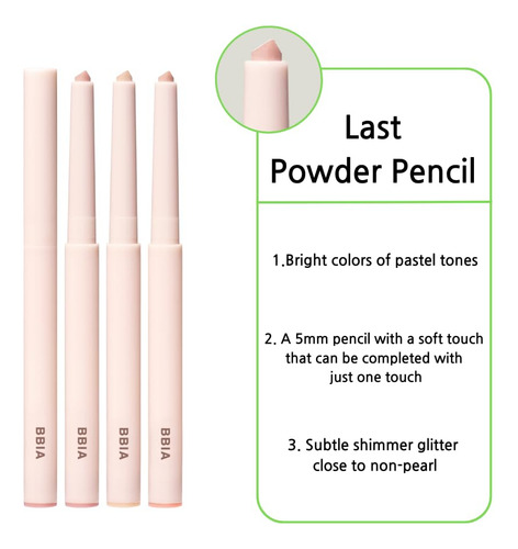 Bbia Last Powder Pencil 3 Colores Lápiz Delineador De Ojos C