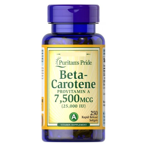 Betacaroteno 7500mcg X 250 Cap - Unidad a $316