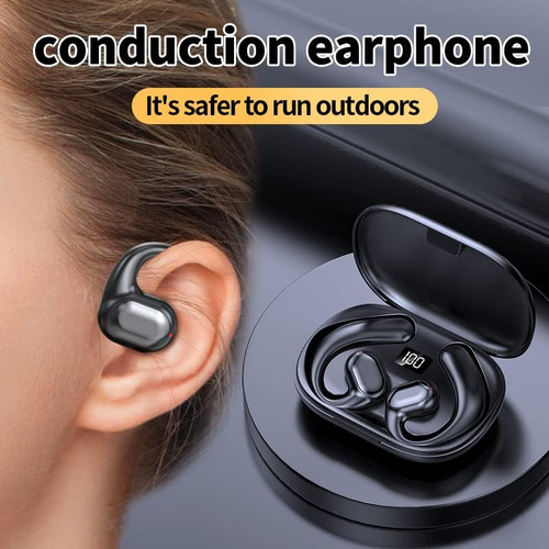 Auriculares Abiertos Con Clip De Oreja Para Conducción Ósea,