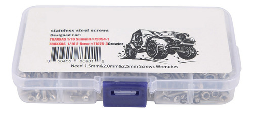 · Coche Tornillos Kit Acero Inoxidable Rc For Traxxas Erevo