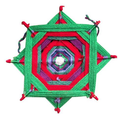 Mandala Tejida A Mano 21 Cm Varios