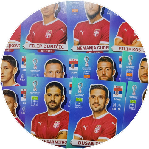 Serbia - Lamina Original Álbum Mundial Qatar 2022