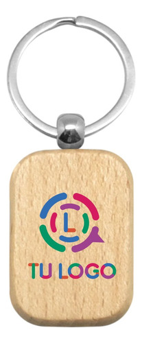 10 Llavero Lina Con Logo Personalizado Full Color