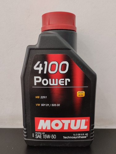 Aceite Motul 4100 Power 15w50 1l