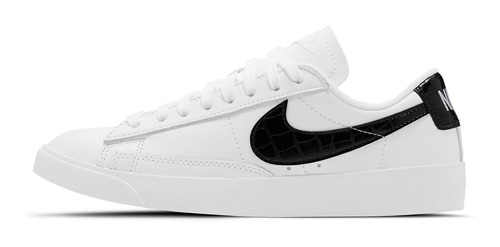 Zapatillas Nike Blazer Low White Black Croc Bq0033_100   