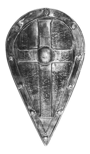 Imagen 1 de 2 de Escudo Medieval Gladiador Plastico Cotillon Disfraz