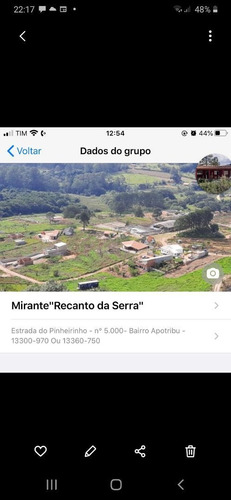 Chácara 500mts 2 Dormitórios Um Com Suíte.