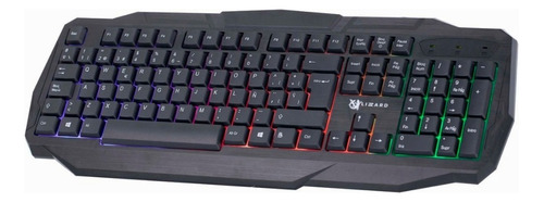 Teclado Pc Gamer Gaming Lizzard Usb Xzz-te-01 C/iluminacion Color Del Teclado Negro