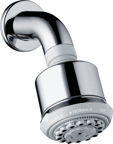 Regadera De Ducha Hansgrohe Clubmaster Sh 27475000 Redonda Color Cromo Cromada