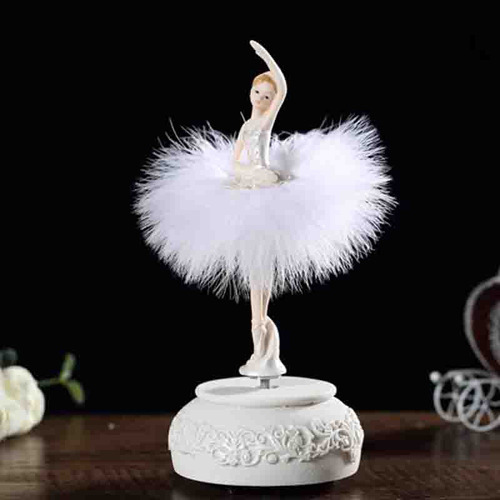 Caja De Música Ballerina Dancing Girl Swan Lake Ca.