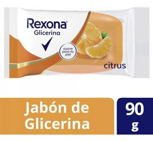 Rexona Citrus Glicerina Jabón En Barra 90 g
