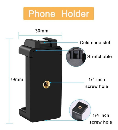 Kit De Video Para Transmisión Trípode Flexible Micrófono