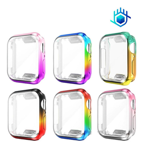 Imagen 5 de 5 de Funda Para Apple Watch Premium Con Mica Protectora Mujer 3d