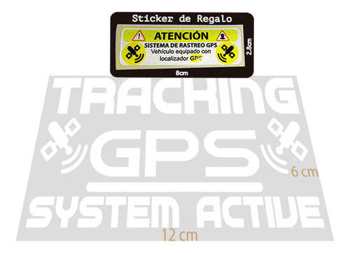 Calcomania Sticker Gps Motocicleta Top Case 1 Sticker Blanco