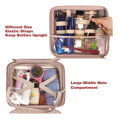 Cosmetiquera De Viaje, Bolsa De Maquillaje Con Gran