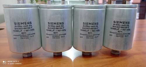 Capacitor Siemens Al-elko Rauh Iia 15000uf 63v 