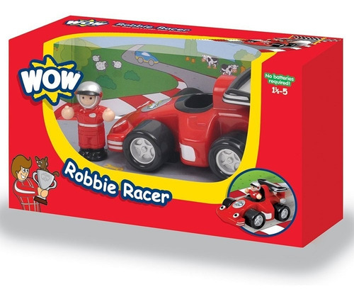 Auto De Carrera Con Muñeco Robbie Mini Wow